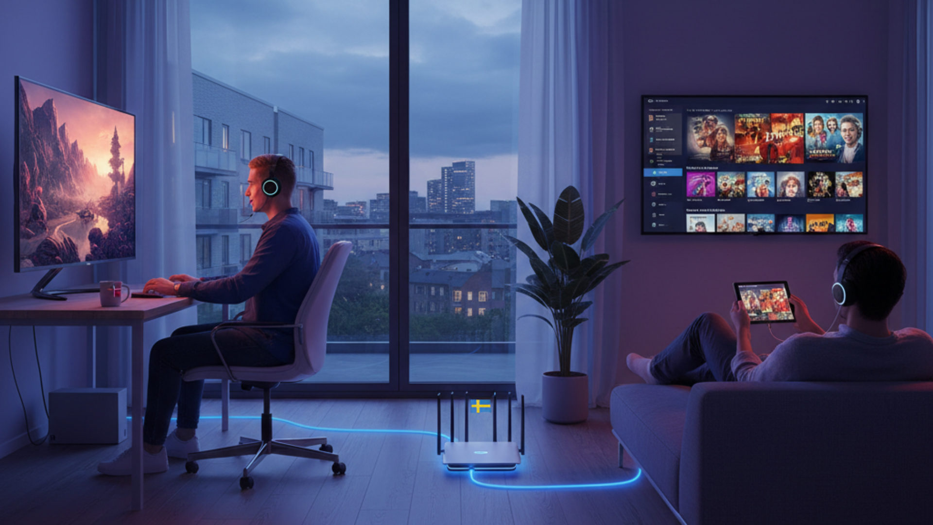 Streaming og gaming: Hvilket bredbånd kræver det i Sverige?